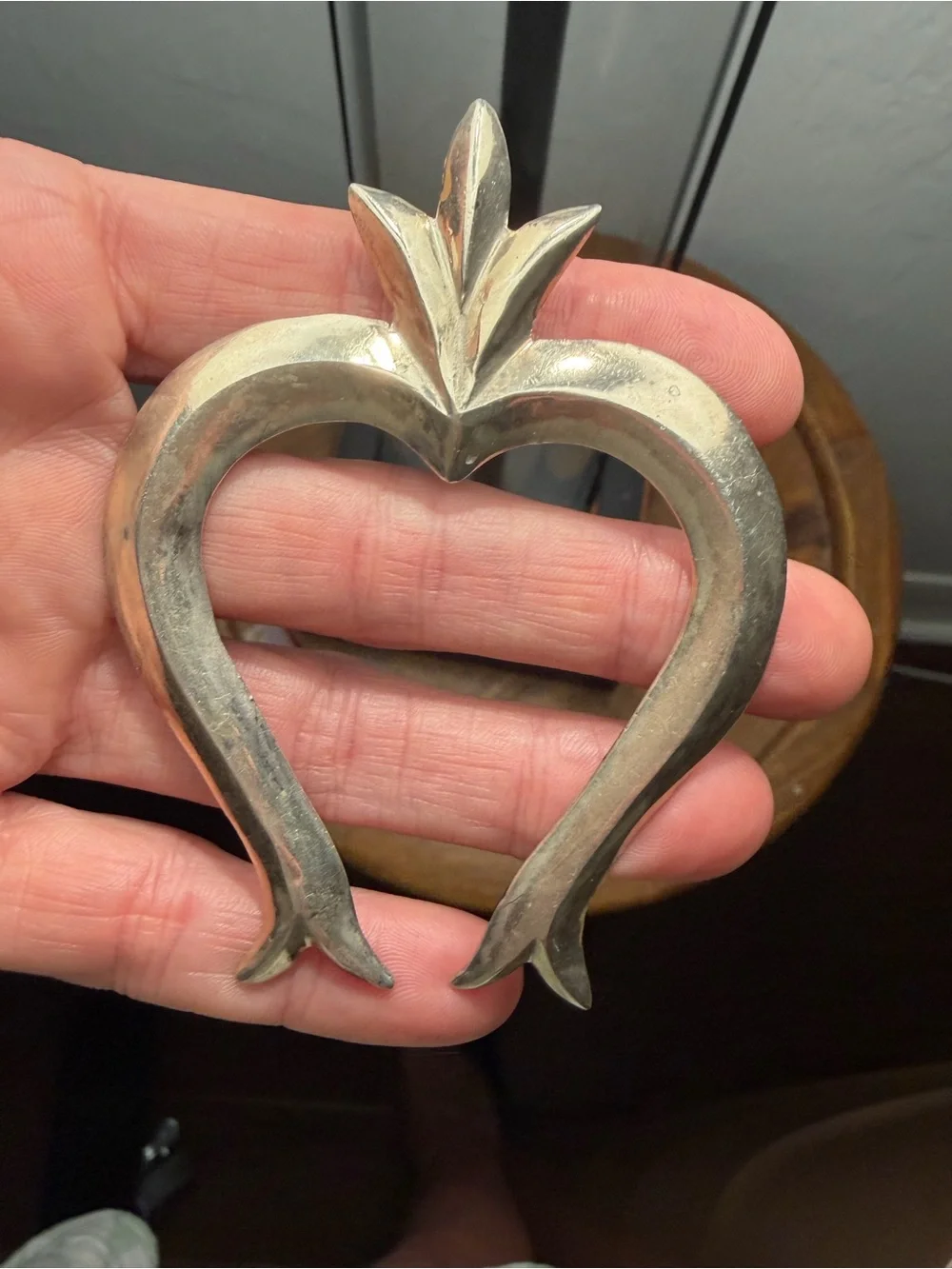Vintage HBC Sterling Silver Naja Pendant Sand Cast Southwestern Navajo Style